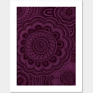 Grape Anemone Flowers Posters and Art